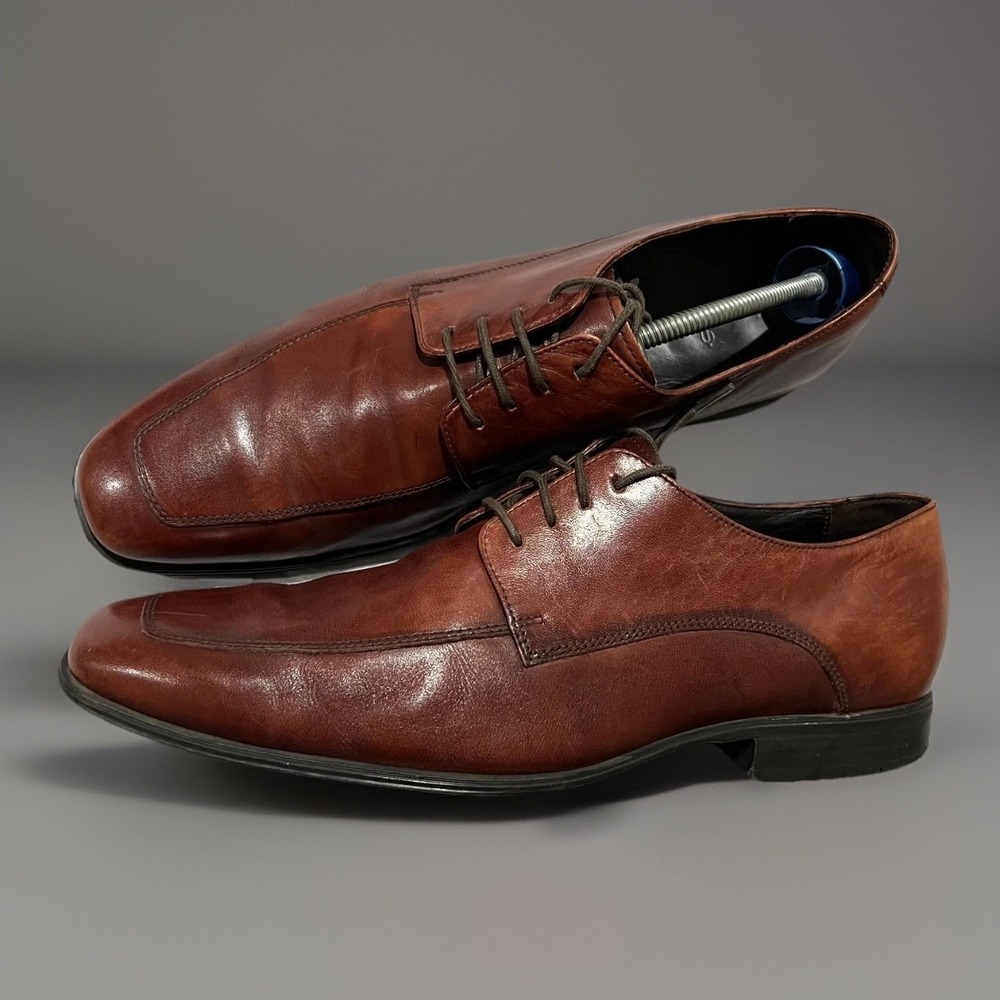 Cole Haan Henry Grand Air Comfort Mens Brown Leather Oxford Dress Shoes 10.5M